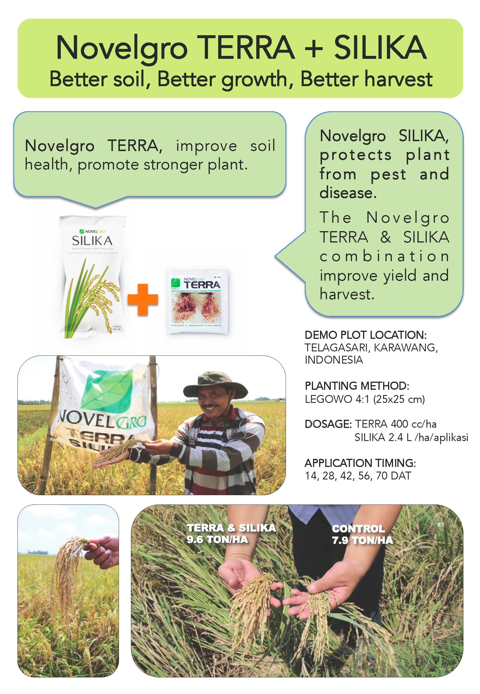 NOVELGRO TERRA AND SILIKA APPLICATION ON RICE POSTER NOVELGRO TERRA AND SILIKA APPLICATION ON RICE POSTER